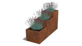 Cortenstaal plantenbak Miami special III 500