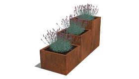 Cortenstaal plantenbak Miami special III 600