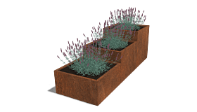 Cortenstaal plantenbak Miami special III 800