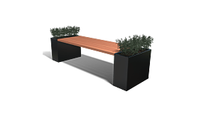 Gepoedercoat staal plantenbaktafel Florida Type L