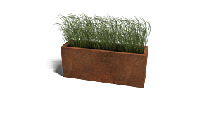 Cortenstaal plantenbak Texas 300x1000