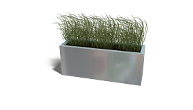 Verzinkt staal plantenbak Texas 300x1000