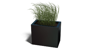 Gepoedercoat staal plantenbak Texas 300x500