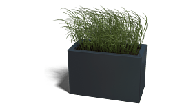 Gepoedercoat staal plantenbak Texas 300x600
