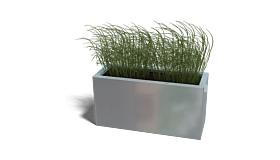 Verzinkt staal plantenbak Texas 300x800