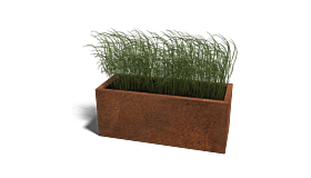 Cortenstaal plantenbak Texas 400x1000