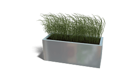 Verzinkt staal plantenbak Texas 400x1000