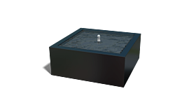 Aluminium watertafel 1000x1000x400