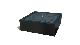Aluminium watertafel 1200x1200x400