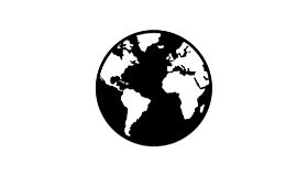 Metalen wanddecoratie Globe