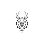 Metalen wanddecoratie Deer 2.0