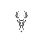 Metalen wanddecoratie Deer 1.0