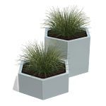 Verzinkt staal plantenbak Denver special II 400