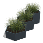 Gepoedercoat staal plantenbak Denver special III 600