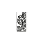 Metalen wanddecoratie Flower 2.0
