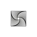 Metalen wanddecoratie Geometric Pattern 3.0