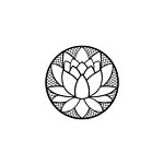Metalen wanddecoratie Lotus Flower