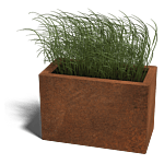 Cortenstaal plantenbak Texas 300x600