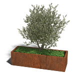 Cortenstaal plantenbak Texas xxl 1500x500