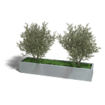 Verzinkt staal plantenbak Texas xxl 2400x500