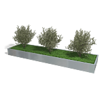 Verzinkt staal plantenbak Texas xxl 4800x1200