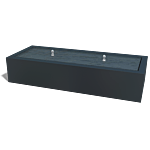 Aluminium watertafel 2000x800x400