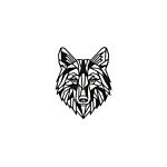 Metalen wanddecoratie Wolf 1.0