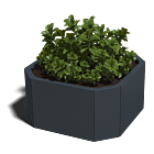 Gepoedercoat staal plantenbak Boston 500