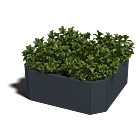 Gepoedercoat staal plantenbak Boston 800