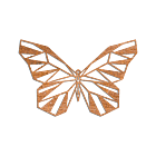 Cortenstaal wanddecoratie Butterfly 2.0