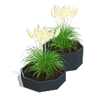 Gepoedercoat staal plantenbak Chicago special II 500