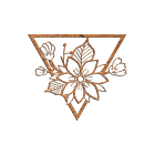 Cortenstaal wanddecoratie Flower 1.0