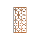 Cortenstaal wanddecoratie Geometric Pattern 2.0