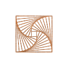 Cortenstaal wanddecoratie Geometric Pattern 3.0
