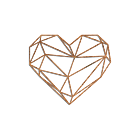 Cortenstaal wanddecoratie Heart