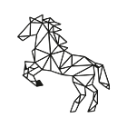 Metalen wanddecoratie Horse *OP=OP