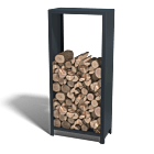 Gepoedercoat staal houtopslag Indiana 1800x800x400