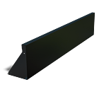 Gepoedercoat staal keerwand recht 1500mm (hoogte 300mm)