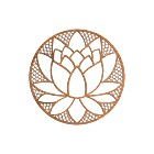 Cortenstaal wanddecoratie Lotus Flower