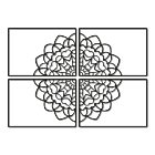 Metalen Wanddecoratie Mandala