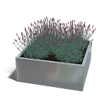 Verzinkt staal plantenbak Miami 1000x1000