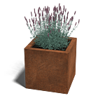 Cortenstaal plantenbak Miami 400x400