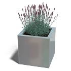 Verzinkt staal plantenbak Miami 400x400