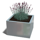 Verzinkt staal plantenbak Miami 600x600
