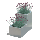 Verzinkt staal plantenbak Miami special II 400