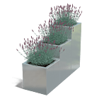 Verzinkt staal plantenbak Miami special III 400