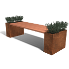 Cortenstaal plantenbaktafel Florida Type L