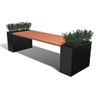 Gepoedercoat staal plantenbaktafel Florida Type L