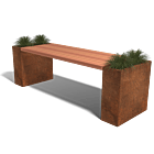 Cortenstaal plantenbaktafel Florida Type M