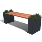 Gepoedercoat staal plantenbaktafel Florida Type M